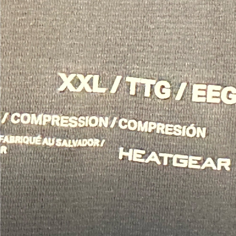 Like new under armour compression men tights  XXL leggings black gray heat gear - Picture 13 of 13